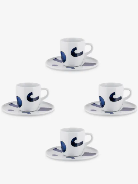Alessi x Naoto Fukasawa Itsumo mocha cups and saucers (set of four)