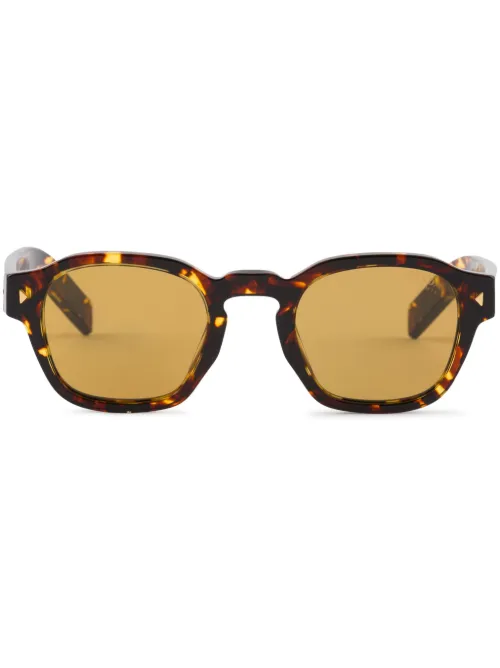 Lunettes de soleil carrées à plaque logo - Prada Eyewear - Modalova