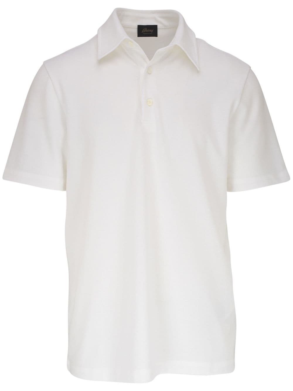 Brioni Cotton Polo Shirt In White