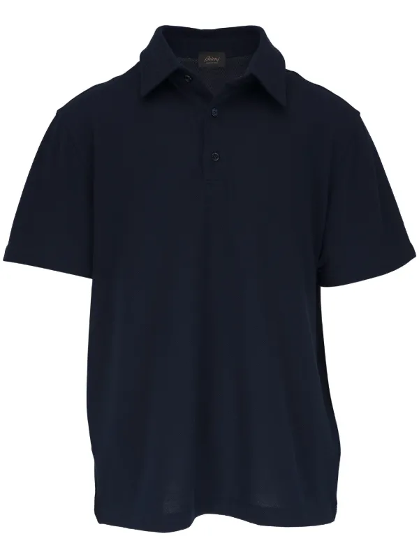 Brioni Classic Short-sleeved Polo Shirt in Blue