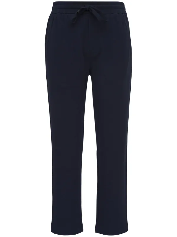 Brioni Stretch Cotton Tapered Leg Joggers Blue FARFETCH AE