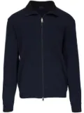 Brioni contrast lining zipped sweatshirt - Blue
