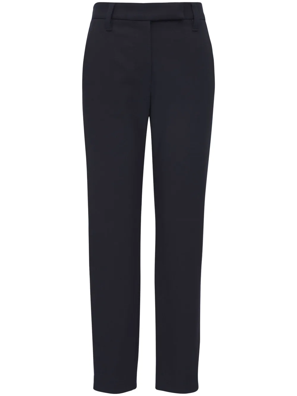 Brunello Cucinelli slim-cut stretch-cotton trousers | Blue | Image 1