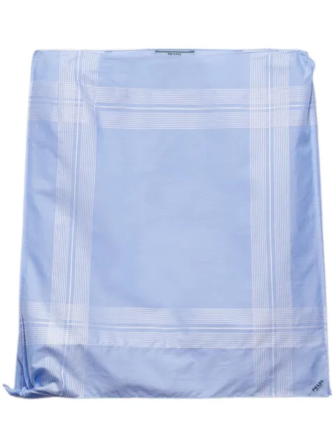 Prada checked cotton mini skirt