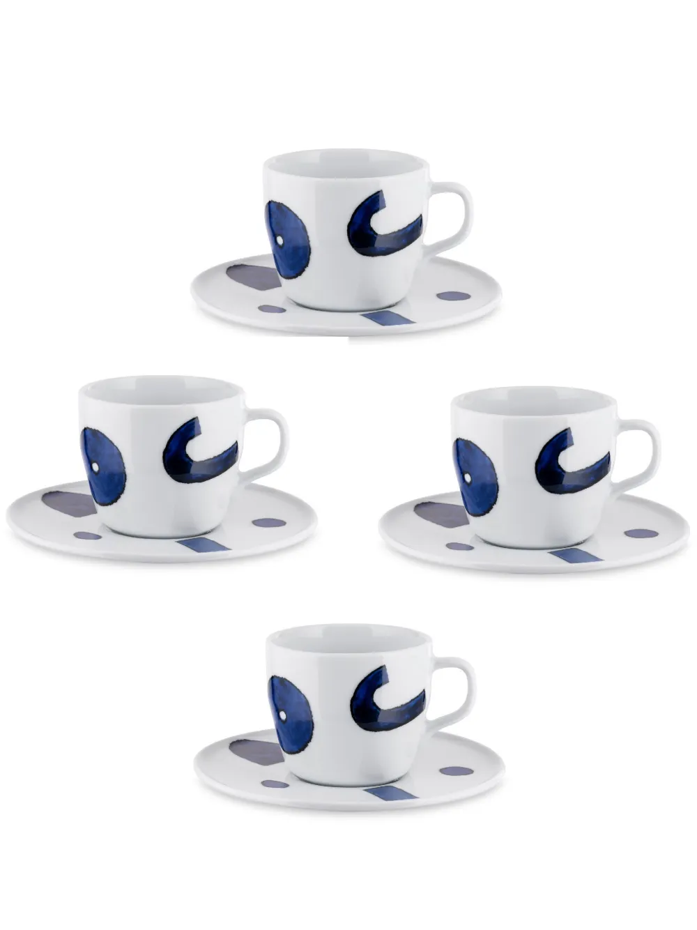 Alessi x Naoto Fukasawa 'Itsumo' コーヒーカップ&ソーサーセット - ホワイト Alessi x Naoto Fukasawa 'Itsumo' コーヒーカップ&ソーサーセット - ホワイト
