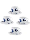 Alessi x Naoto Fukasawa Itsumo coffee cups and saucers (set of four) - White
