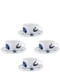 Alessi x Naoto Fukasawa Itsumo teacups and saucer (set of four) - White