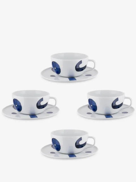 Alessi x Naoto Fukasawa Itsumo teacups and saucer (set of four)