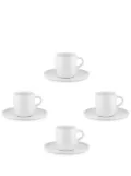 Alessi x Naoto Fukasawa Itsumo mocha cups and saucers (set of four) - White