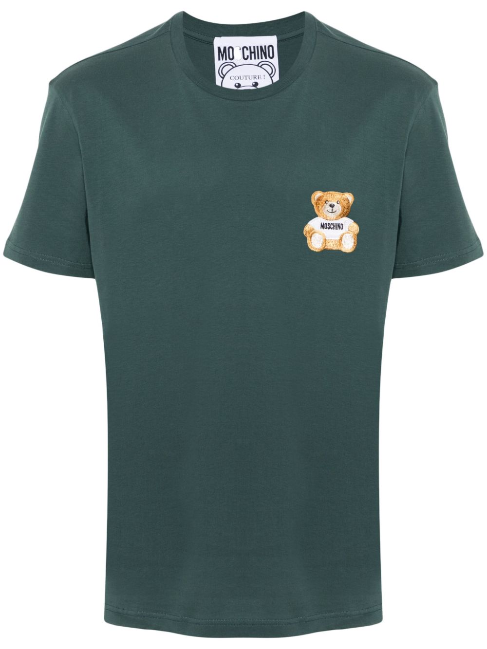 Moschino T-shirt Mit Teddy In Grün