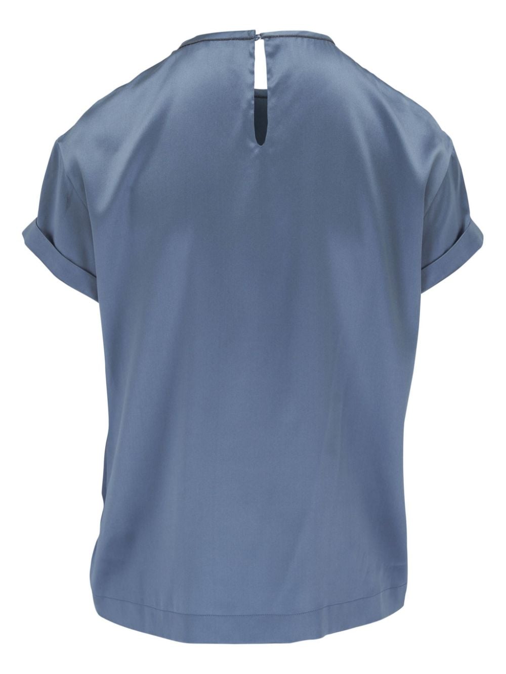 Brunello Cucinelli Zijden top - Blauw