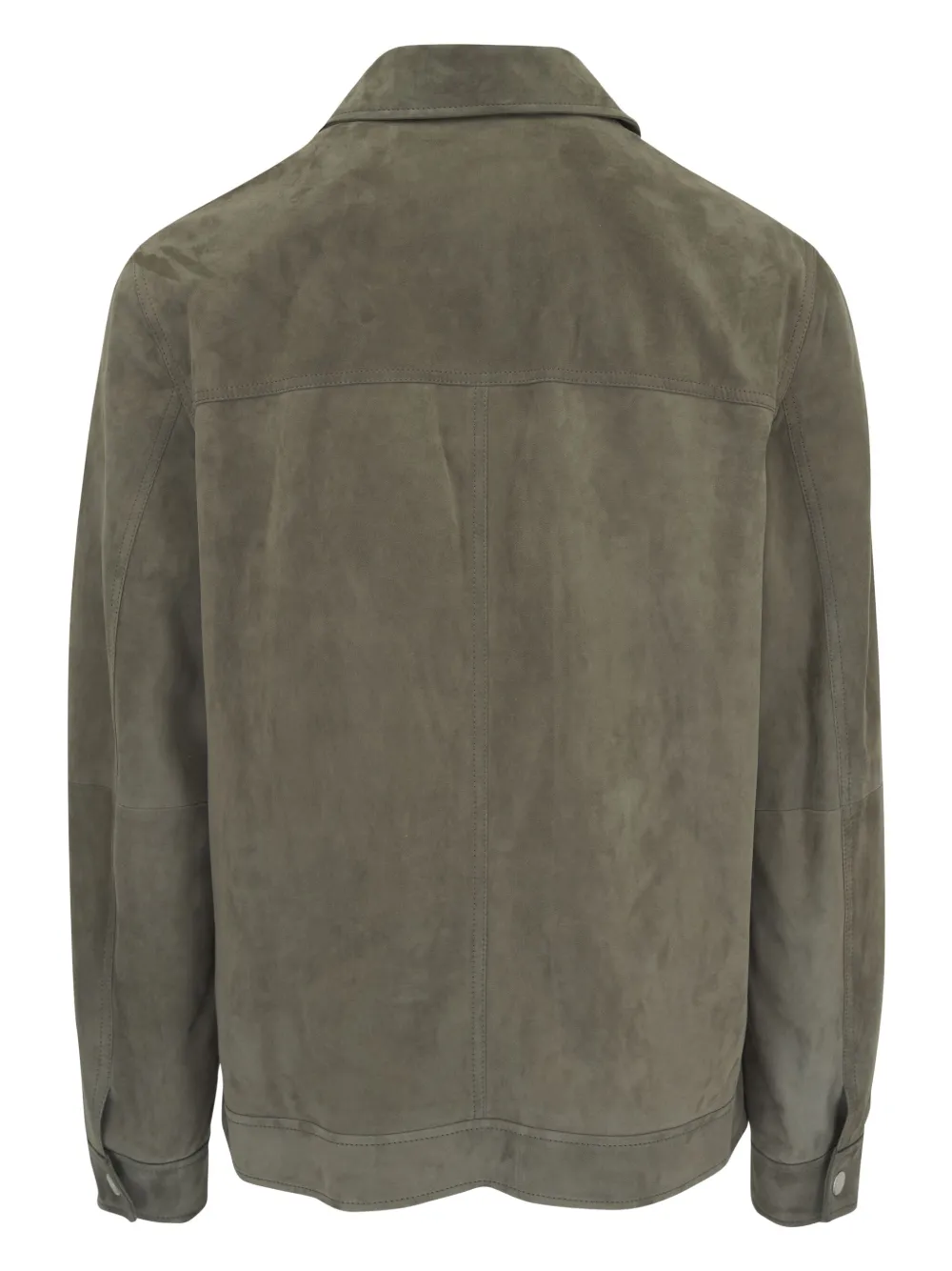 Brunello Cucinelli Leren jack - Groen