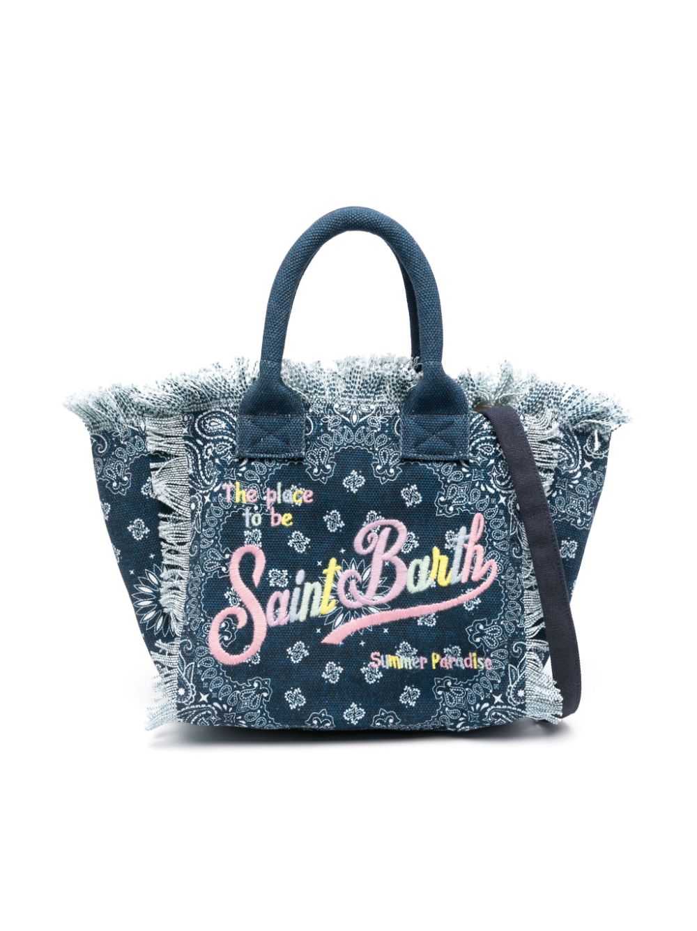 MC2 Saint Barth Kids Kleine Vanity shopper Blauw