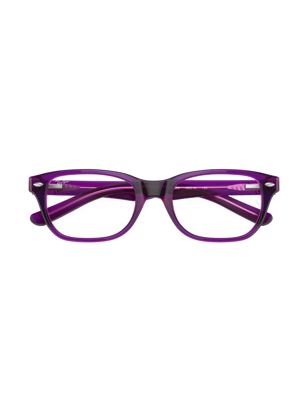 Ray Ban Rectangle-frame Glasses In Purple