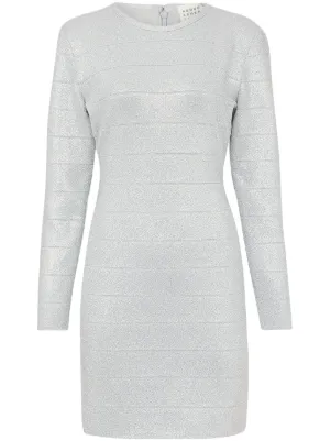 ENTIRE STUDIOS Longsleeve Mini Dress | Grey | FARFETCH