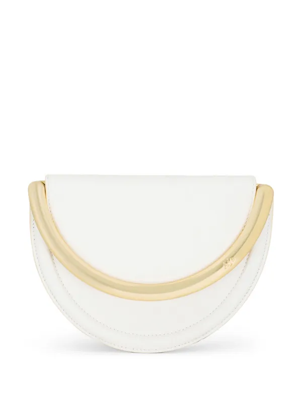 Aje Norma Crescent Clutch Bag White FARFETCH AU