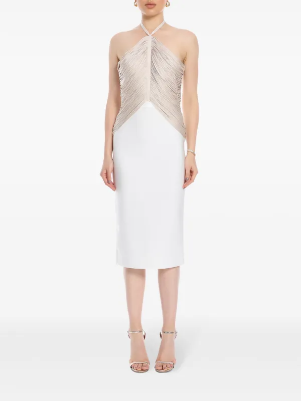 white summer graduation dresses Elegant Summer White Crochet Off-Shoulder Dress with Hollow-Out Back main image 1