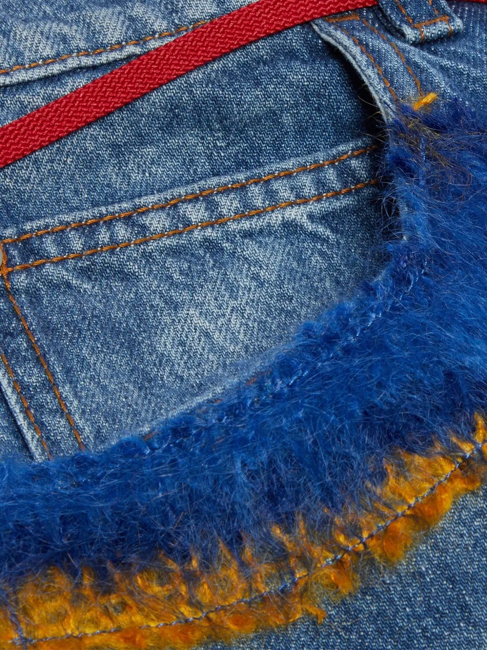 Marni Jeans met patchwork Blauw