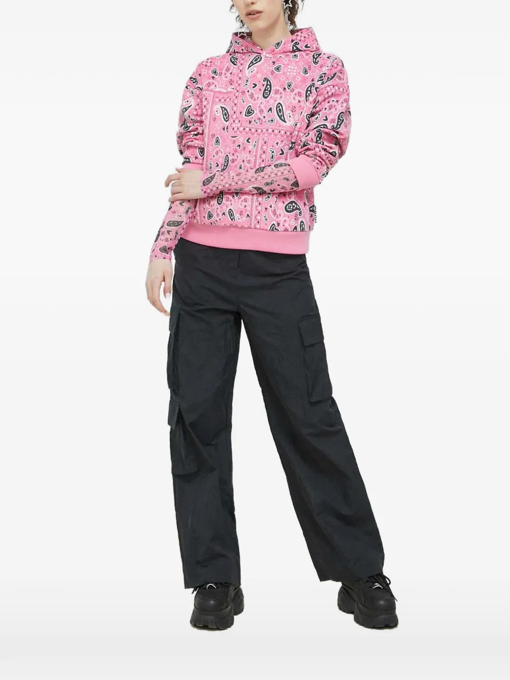 HUGO paisley long-sleeve top - Rosa