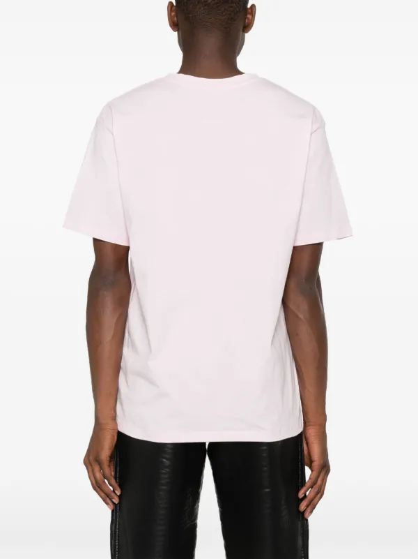 【関税込み】Balmain ベージュ エンボスロゴ Tシャツ Balmain ロゴ Tシャツ | ピンク | FARFETCH JP