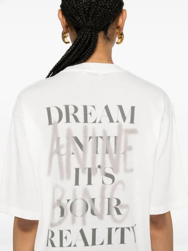 ANINE BING logo-print Cotton T-shirt | White | FARFETCH