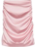 Fiorucci ruched-detail satin skirt - Pink