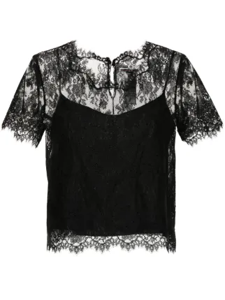 Ermanno Scervino フローラルレース シアーブラウス - Farfetch