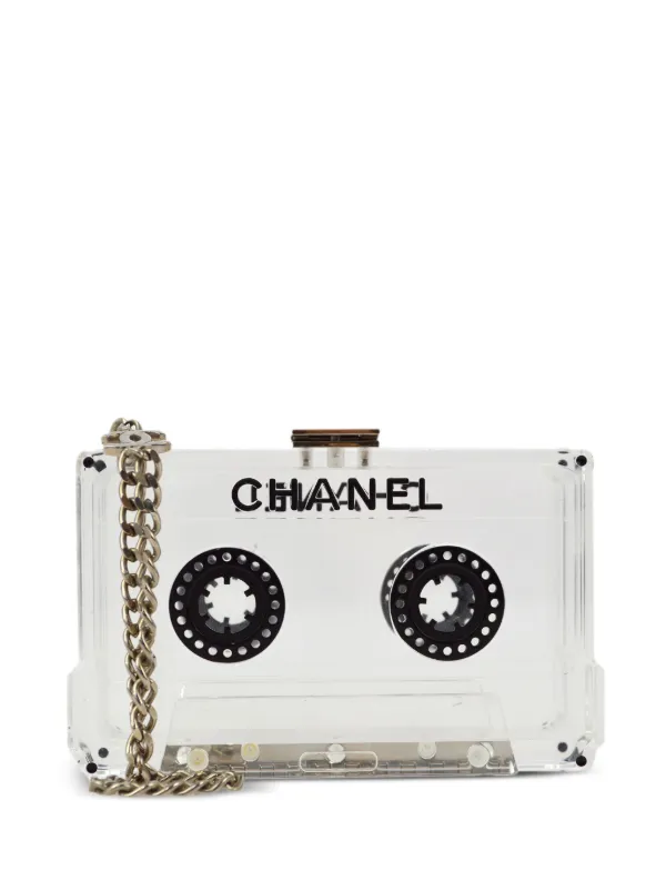 CHANEL Pre-Owned 2004 カセット テープ クラッチバッグ | ホワイト