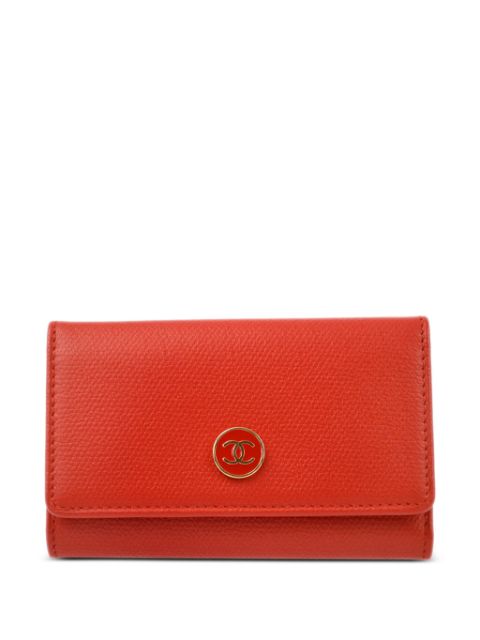 HOT SALE CHANEL 2005 CC leather key case Women