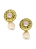 CHANEL Pre-Owned 1994 gold-plated faux-pearl cufflinks
