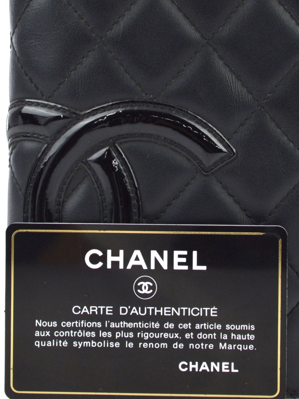 CHANEL 2008 Cambon Ligne long wallet Women