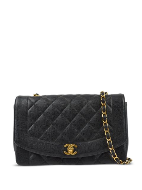 HOT SALE CHANEL 1995 medium Diana shoulder bag Women