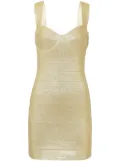 Hervé Léger metallic bandage minidress - Gold