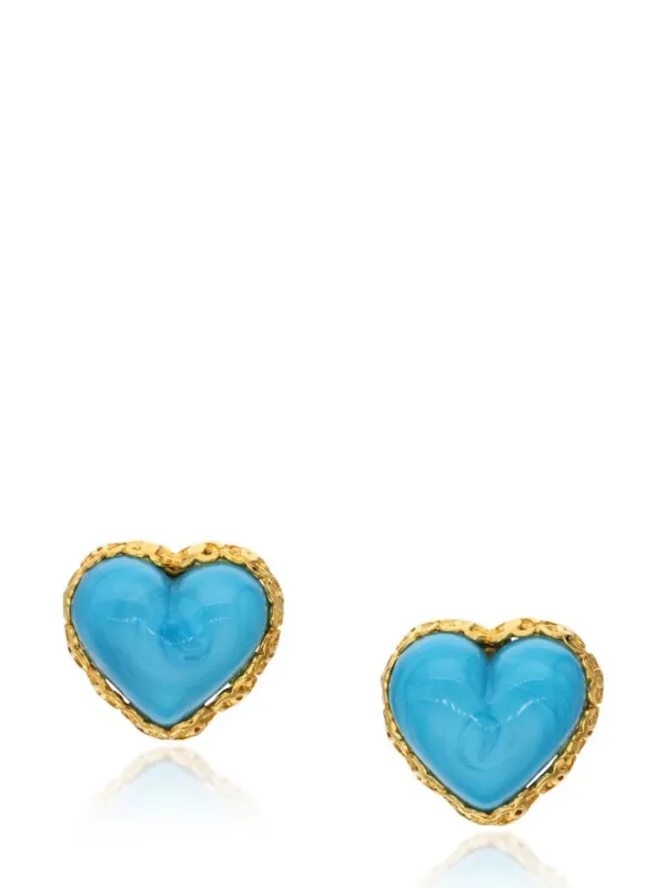 Chanel blue earrings discount