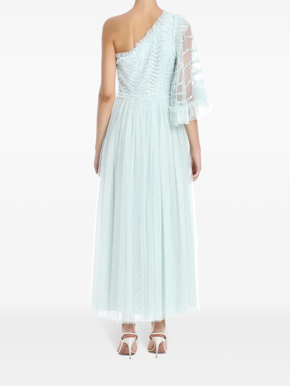 Needle & Thread Einschultriges Kleid Mit Pailletten In Green