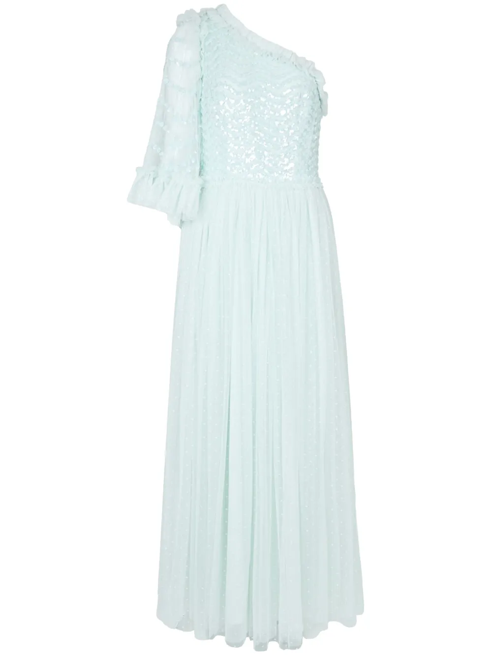 Needle & Thread Einschultriges Kleid Mit Pailletten In Green