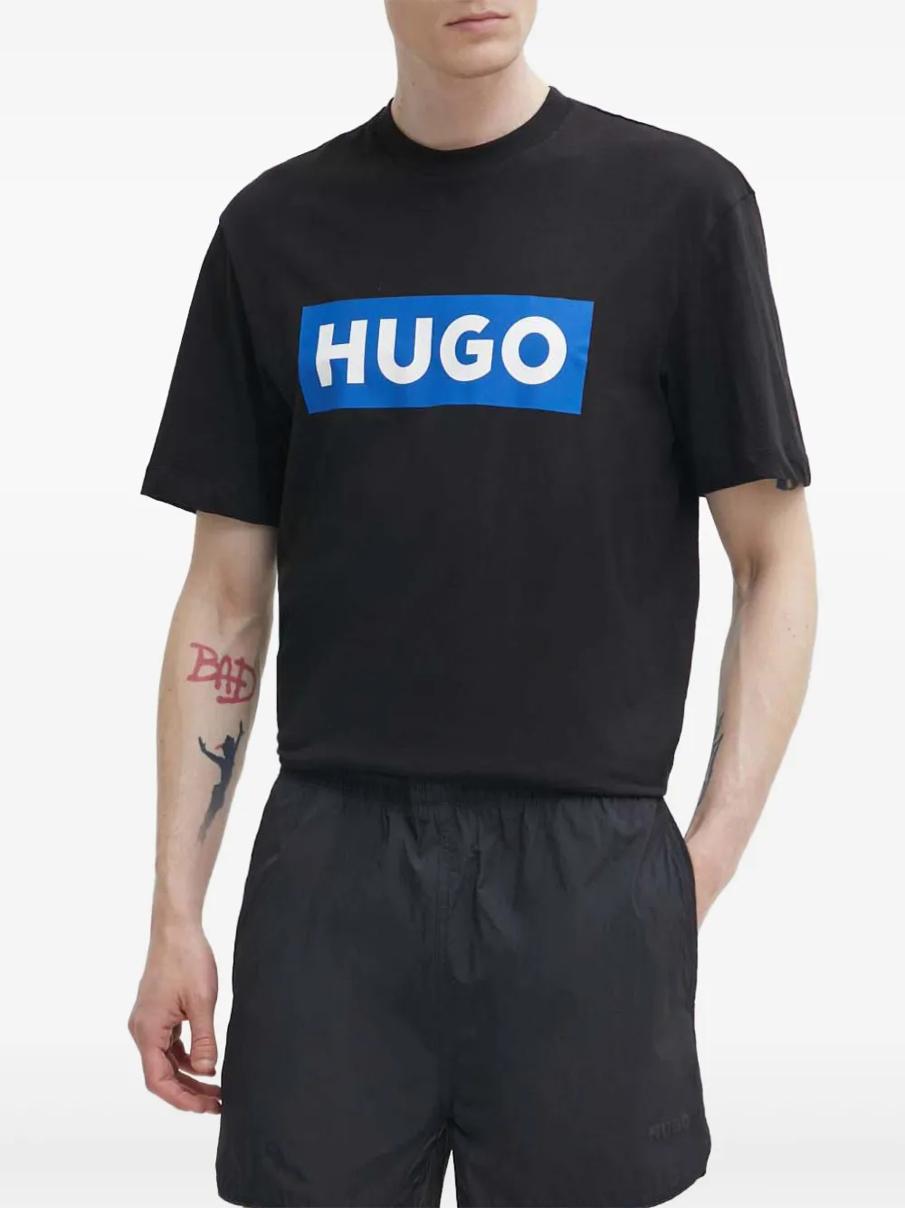 HUGO logo shorts - Nero