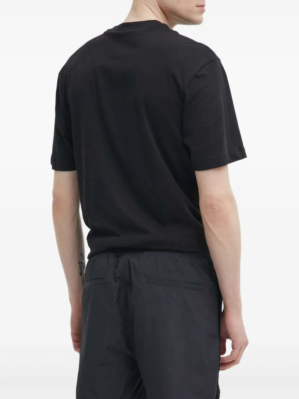 HUGO Shorts met logo Zwart