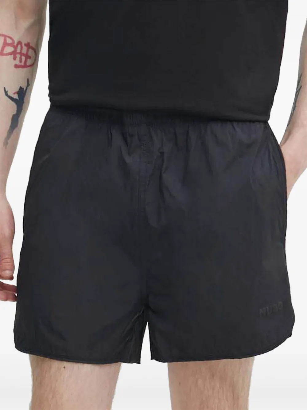 HUGO logo shorts | Black | Image 1