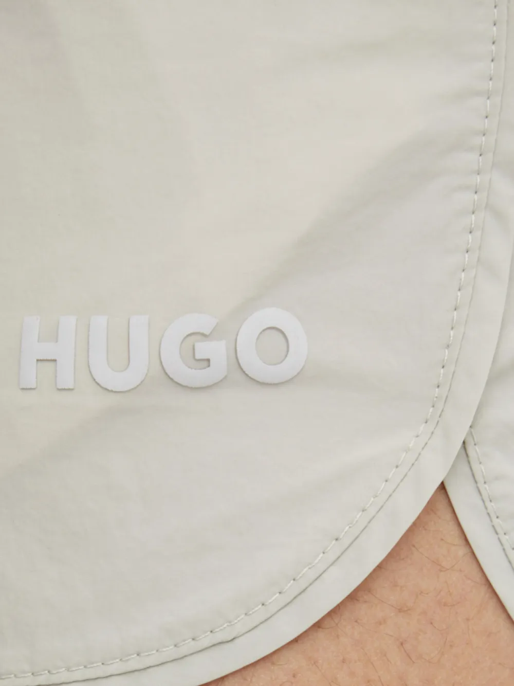 HUGO Shorts met logo Grijs