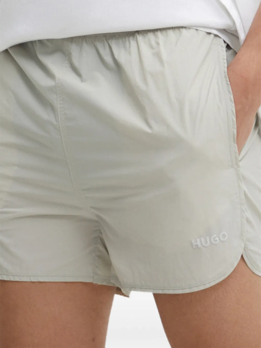 HUGO logo shorts - Grigio