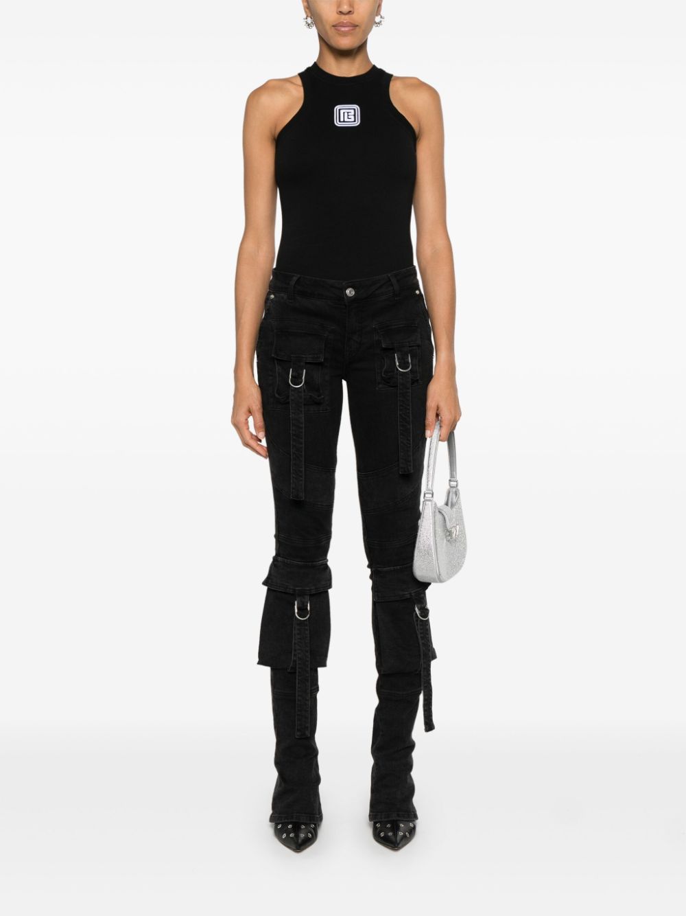 Balmain PB-monogram tank top - Zwart