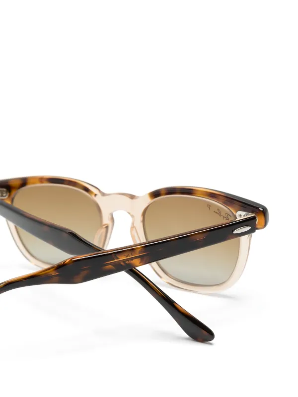 RAY-BAN JUNIOR RB9098S トータスシェル スクエアフレーム サングラス