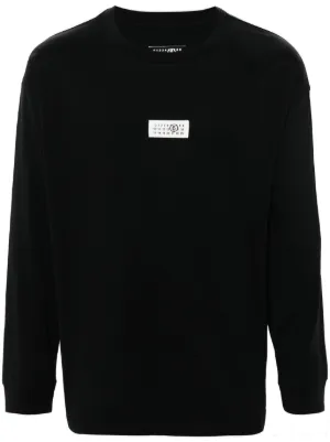 Stone Island コンパスパッチ ロングTシャツ | ブラック | FARFETCH JP