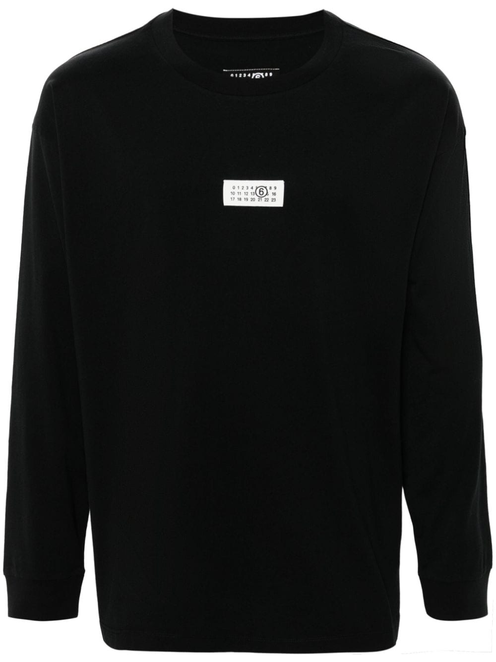 MM6 MAISON MARGIELA NUMBERS-TAG LONG-SLEEVE T-SHIRT