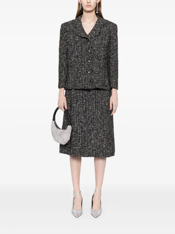 CHANEL BOUTIQUE ツィードスカート フランス製 サイズ40 スカート