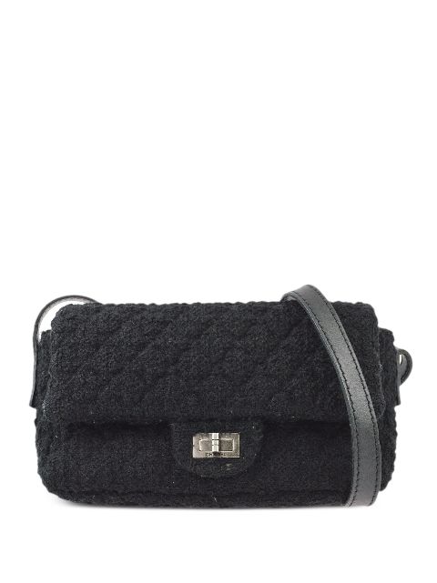 Affordable HOT SALE CHANEL 2009 2.55 tweed shoulder bag Women