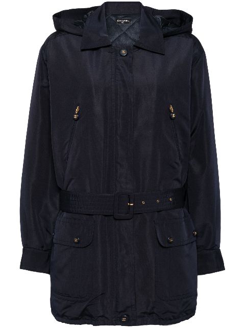 CHANEL 1990-2000s hooded belted parka Women