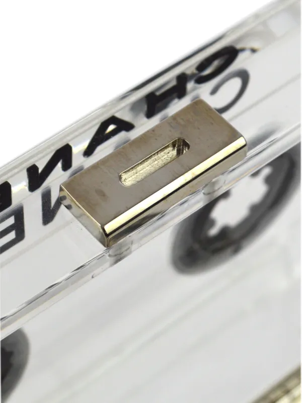 CHANEL Pre-Owned 2004 Cassette Tape Clutch Bag | Neutrals | FARFETCH