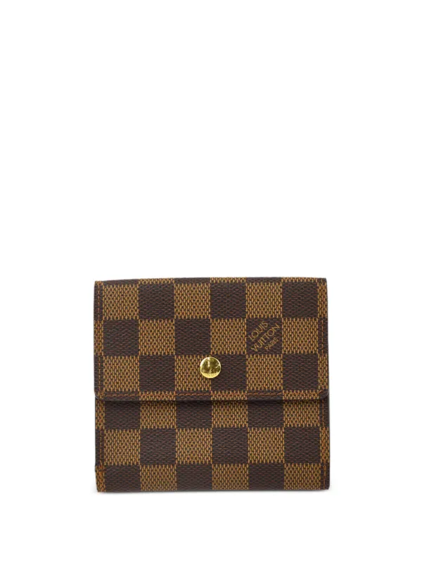 Louis Vuitton Pre-Owned 2003 Elise tri-fold Wallet Brown Farfetch